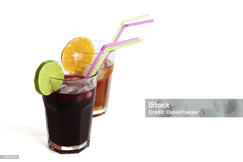 Фруктовые соки с straws - Стоковые фото Алкоголь - напиток роялти-фри