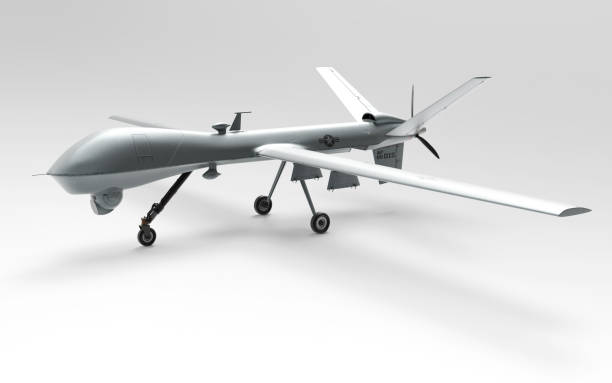 istock military drone armored with missiles with clipping path 1198735564