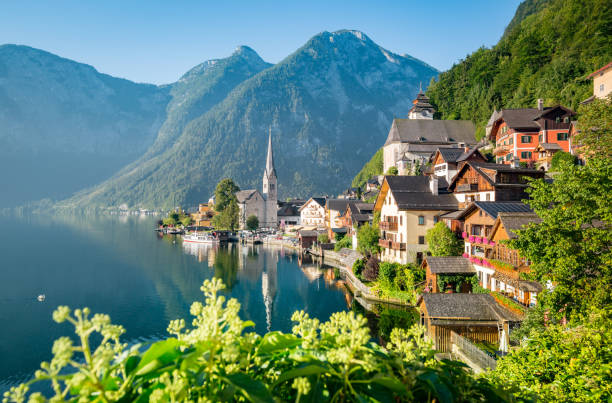 istock Classic view of Hallstatt in summer, Austria 1198741533