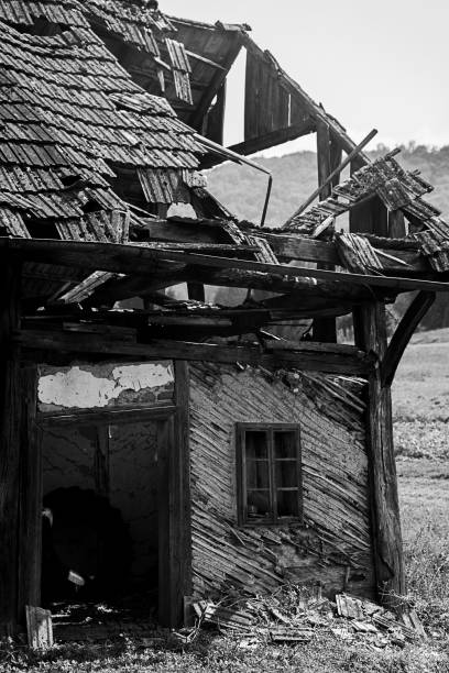 istock Very old house is falling apart 1198742179