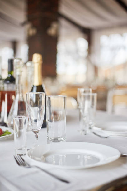 istock Table set for an event party or wedding reception. 1198742967