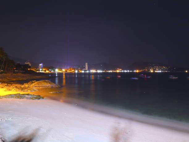 istock Panoramic Night view of Patong Beach 1198759207