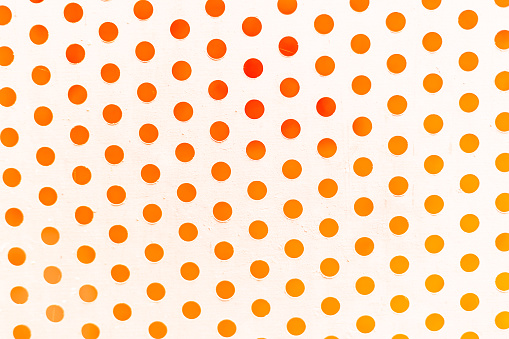 Orange polka dot background