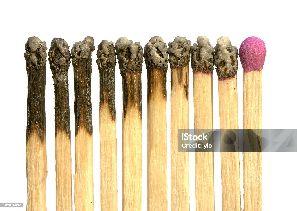 One match left  Black Color Stock Photo