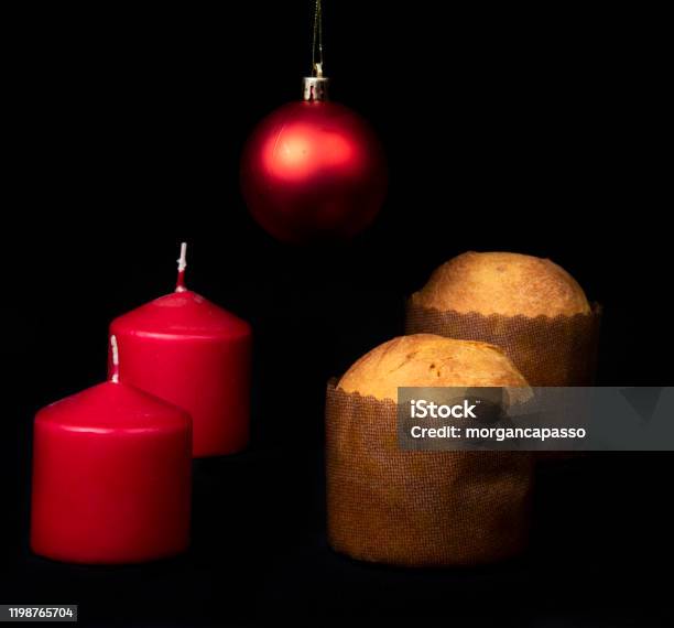 Christmas Food And Ornament Composition Stock Photo - Download Image Now - Arrangement, Backgrounds, Beauty