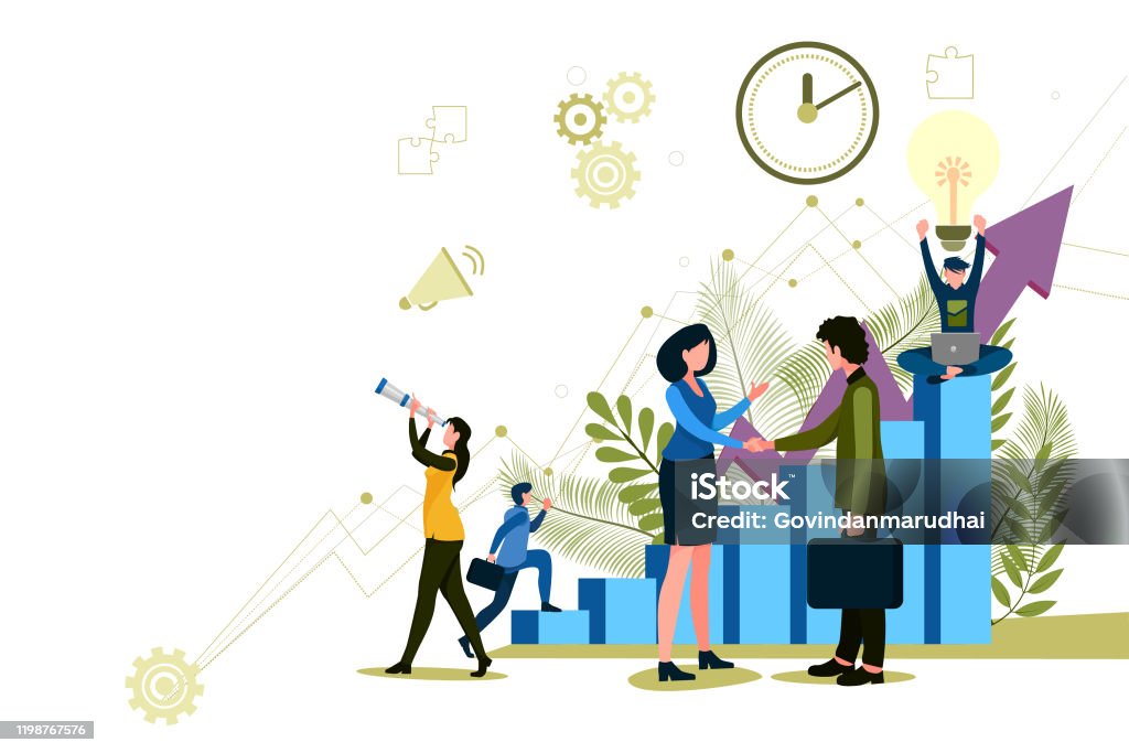 Business management Advice stock vector