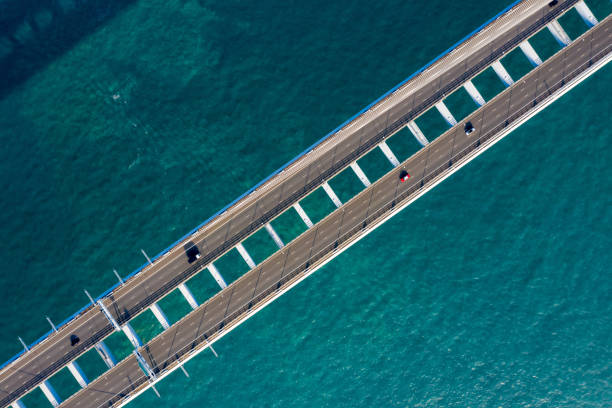 istock Drone view of Stonecutters Bridge and the Tsing sha highway 1198769959