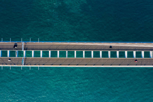 istock Drone view of Stonecutters Bridge and the Tsing sha highway 1198769964