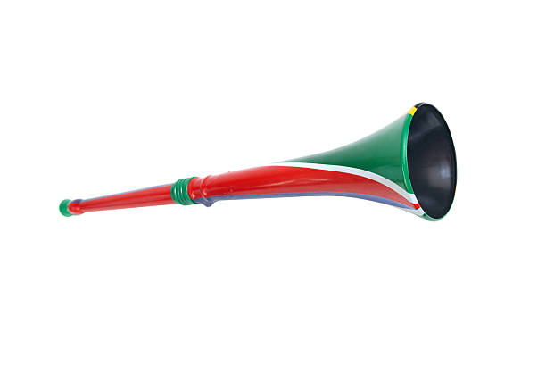 vuvuzela sud africa - vuvuzela foto e immagini stock