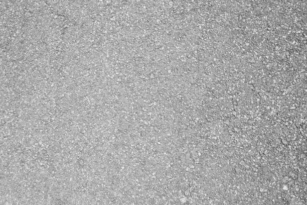 strada asfaltata con linee di marcatura striscia bianca texture sfondo. - sidewalk concrete textured textured effect foto e immagini stock