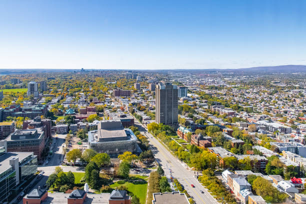 istock Montreal in Canada, aerial view 1198775408