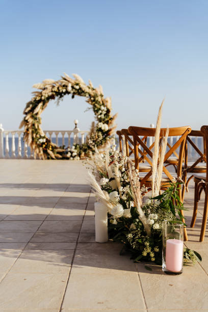 istock Beautiful wedding set up 1198776099