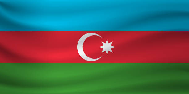 istock Waving flag of Azerbaijan. Vector illustration 1198776488