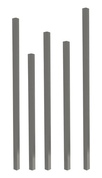 istock Metal pipes isolated on white background 1198779000