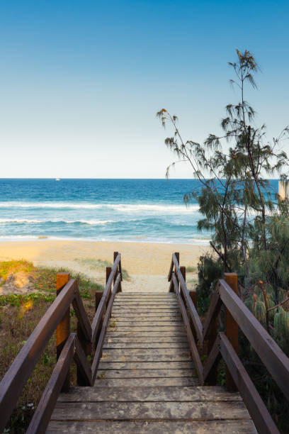 istock Beach track with view to blue ocean 1198779434