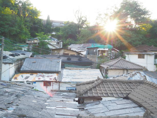 istock Roofs of Korean 1198780274