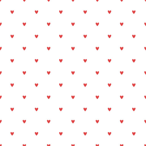 ilustraciones, imágenes clip art, dibujos animados e iconos de stock de patrón sin costuras de corazones - valentine card valentines day old fashioned pattern