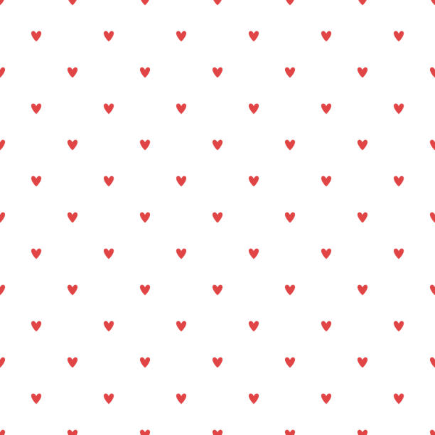 сердца бесшовные шаблон - valentines day love vector illustration and painting stock illustrations