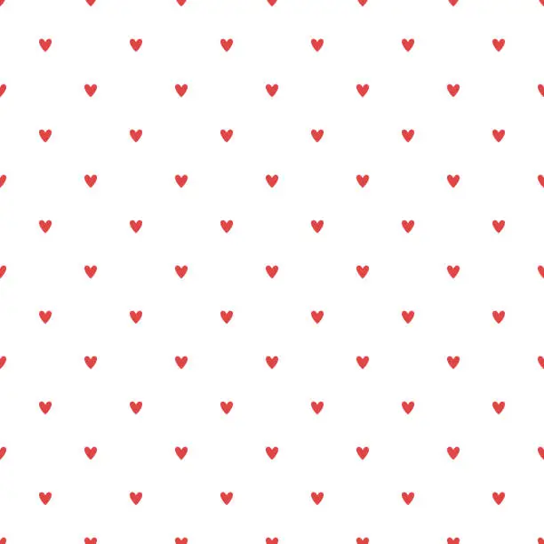 Vector illustration of Hearts seamless pattern