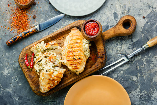 istock Chicken breast with feta cheese 1198788122