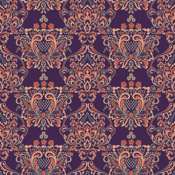 istock Vector floral wallpaper. Classic Baroque floral ornament. Seamless vintage pattern 1198795241