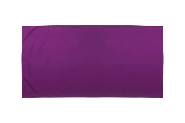 purple blanket isolated on white