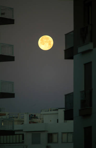 istock Full Moon in Urban Sky 1198796171
