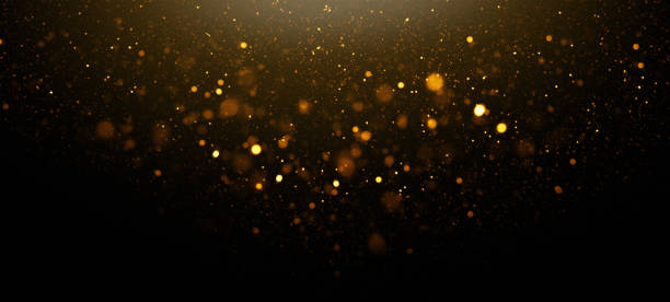 Defocused Lights Abstract Background Defocused White Lights Over Dark Background glittering stock pictures, royalty-free photos & images