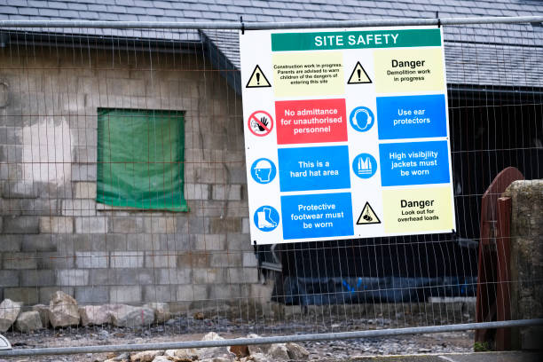 istock Construction Building Site Health and Safety Sign 1198799738