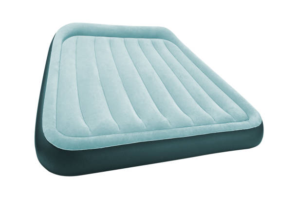 istock Blue Air mattress isolated on white 1198800127