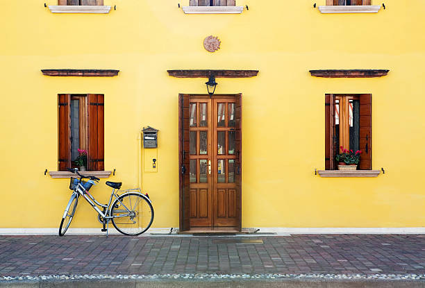 istock House entrance and bicycle 119880685