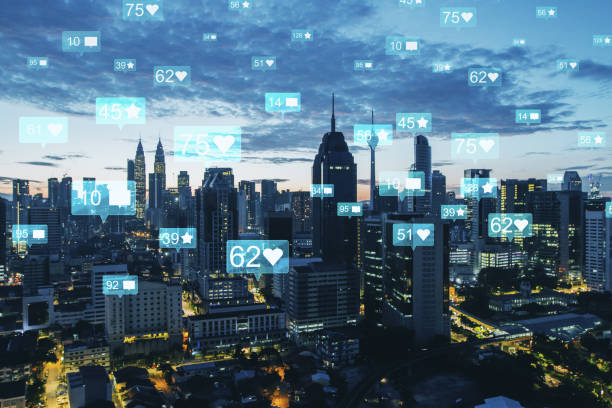 istock Night Kuala Lumpur social media backdrop 1198810834