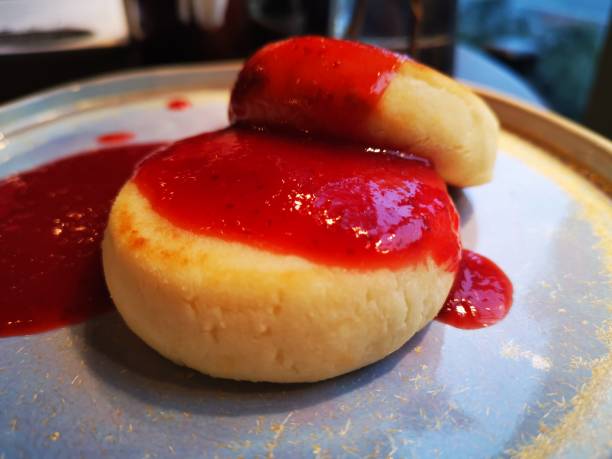 istock Cheese pancake with strawberry 1198815247