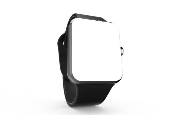 istock Modern smartwatch mockup isolated on a white background 1198817681