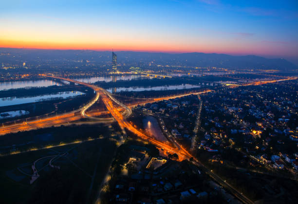 istock Aerial Vienna in the evening 1198821857