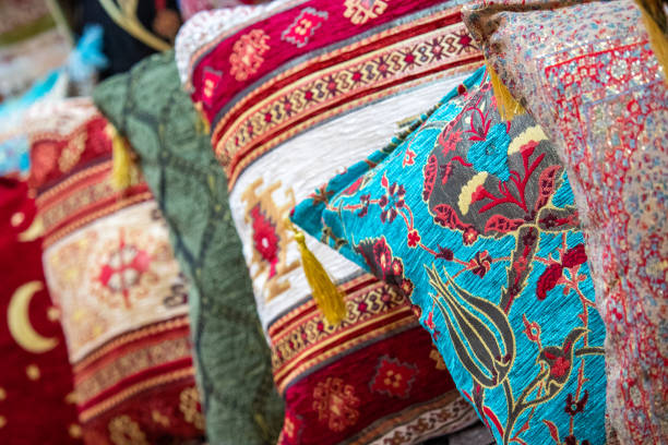istock Colorful traditional pattern pillows at the Grand Bazaar in Istanbul 1198824210