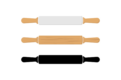 Rolling pin icon set simple design. Vector eps10