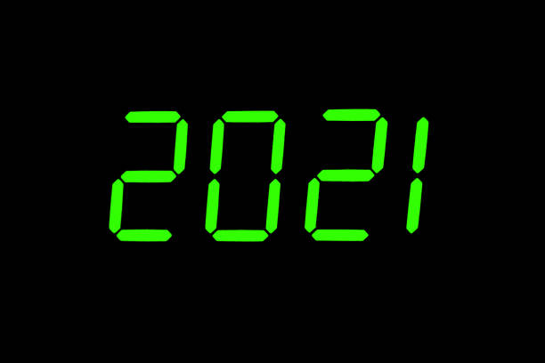 istock The dial of the electronic clock which shows the year 2021 1198828846