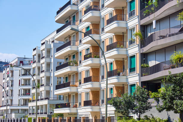 istock Contemporary apartment houses 1198831281