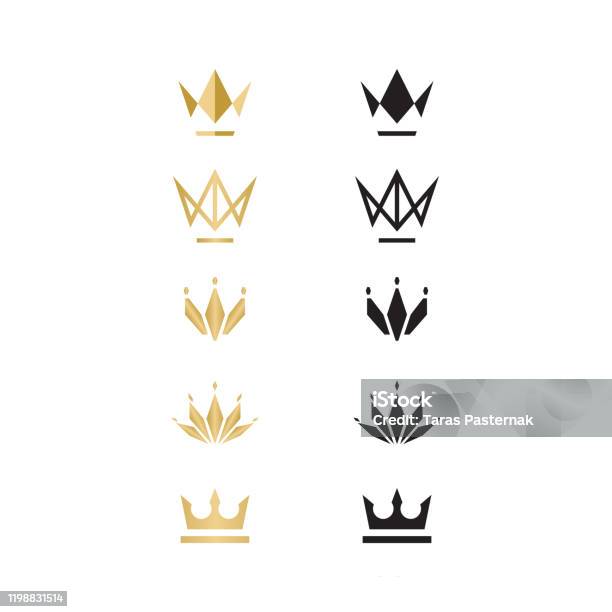 Unique Crown Logo Illustration Vector Stock Illustration - Download Image Now - Crown - Headwear, Logo, Icon