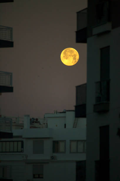 istock Full Moon in Urban Sky 1198836452