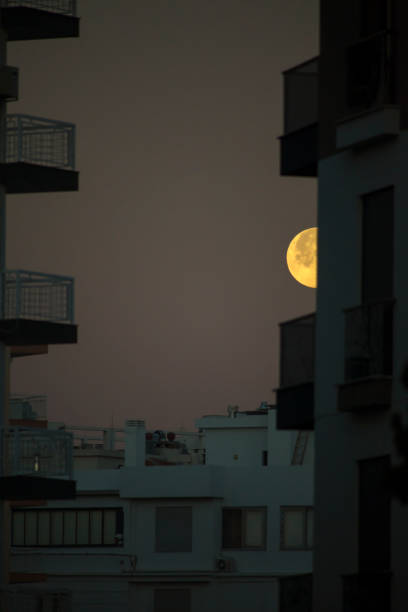 Full Moon in Urban Sky