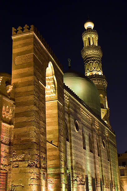 istock Qalawun Mosque in Old Cairo at Night 119884267