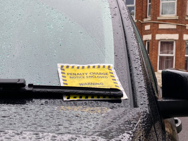 istock Parking Ticket on a Rainy Day. 1198844351
