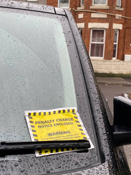 istock Parking Ticket on a Rainy Day. 1198845216