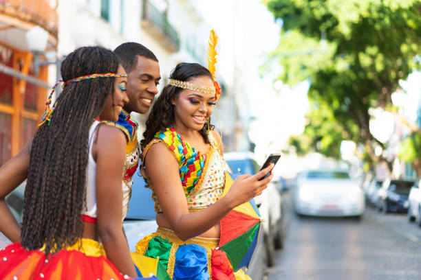istock Dancers hailing taxi 1198849502