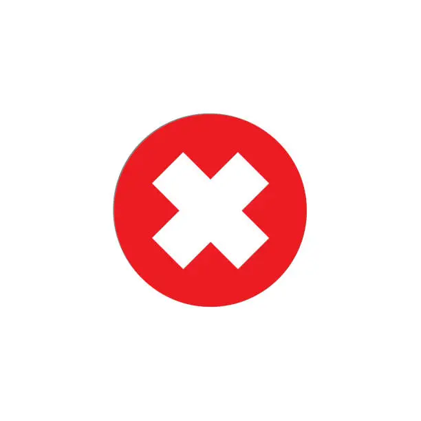 Vector illustration of cancel icon. flat illustration of cancel vector icon. cancel sign symbol on white background