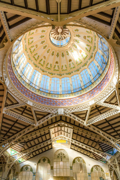 istock Ceiling of Central Market, Valencia-Spain. 1198852420