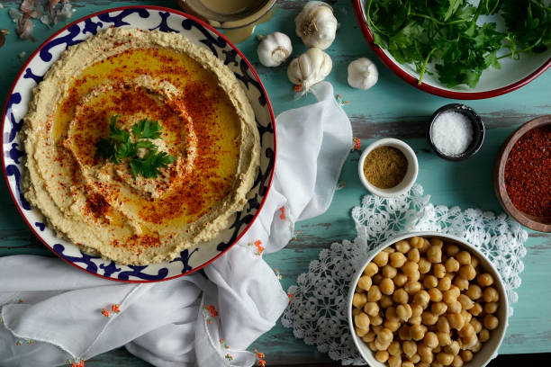 istock Homemade Hummus Platter 1198852564