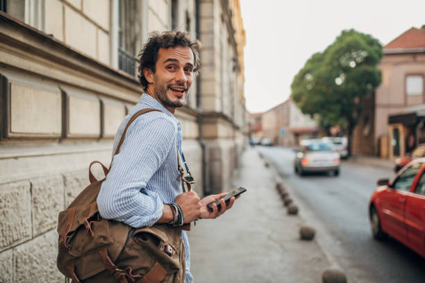 istock Handsome man in the city 1198858579